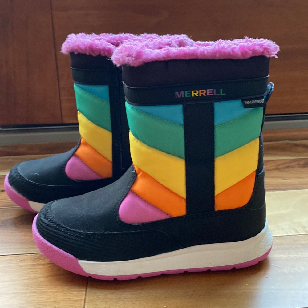 MERRELL waterproof girls rainbow boot